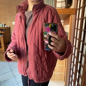 Quilted GAP jacket terracotta red